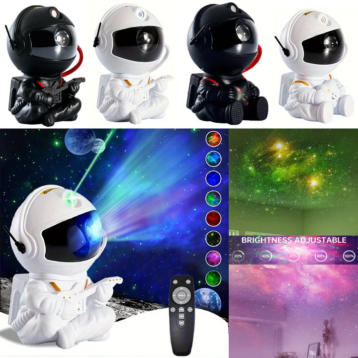 Astronaut Galaxy Star Projector – LED Night Light for Bedroom & Home Decor