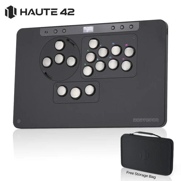 Haute42 HautePad X Leverless Fightstick – RGB Hitbox Controller