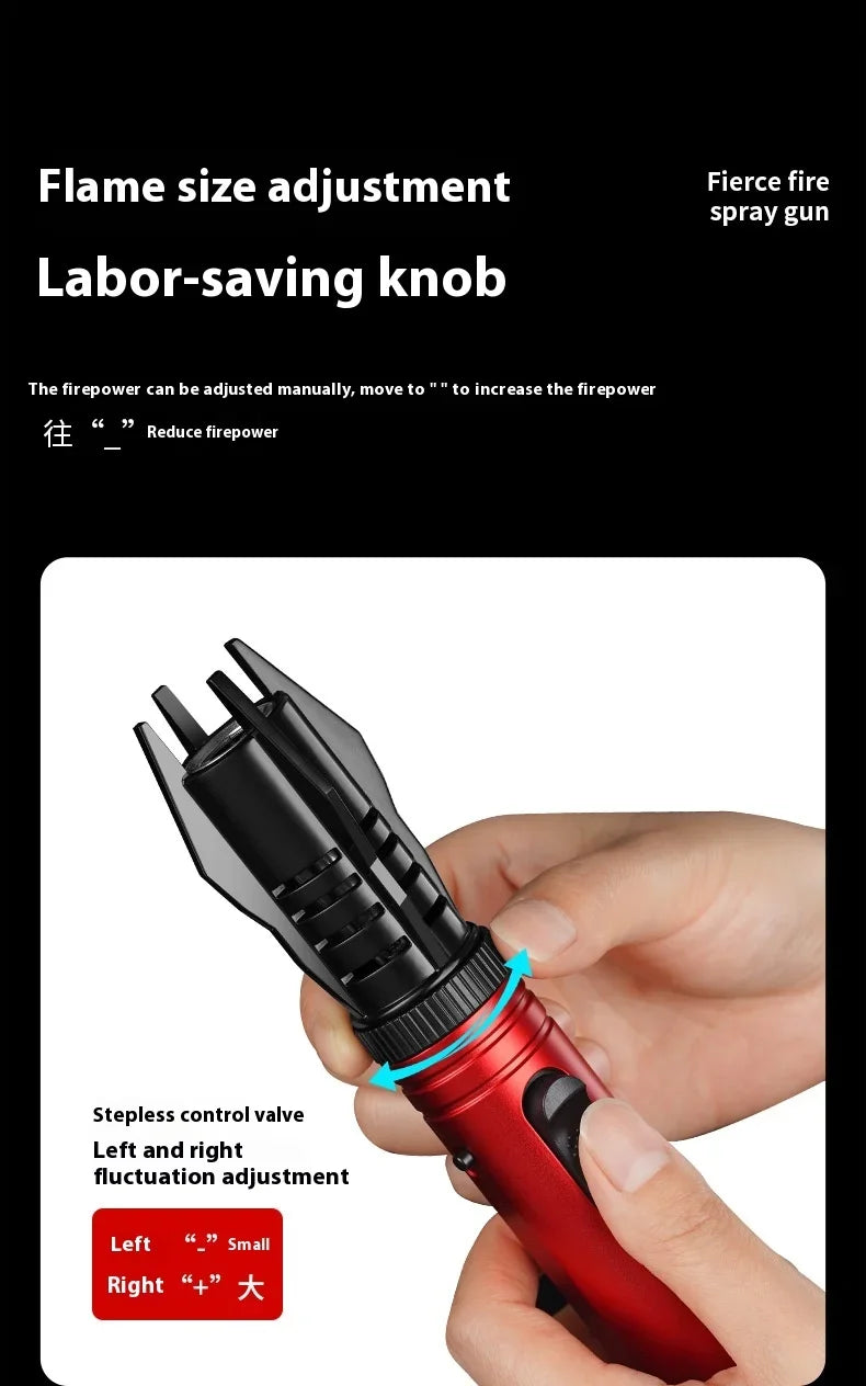 Gas Lighter Kitchen Cooking Powerful Metal Windproof Torch Flame Jet Barbecue Smoking Accessories Cigar Lighters Men's Gift