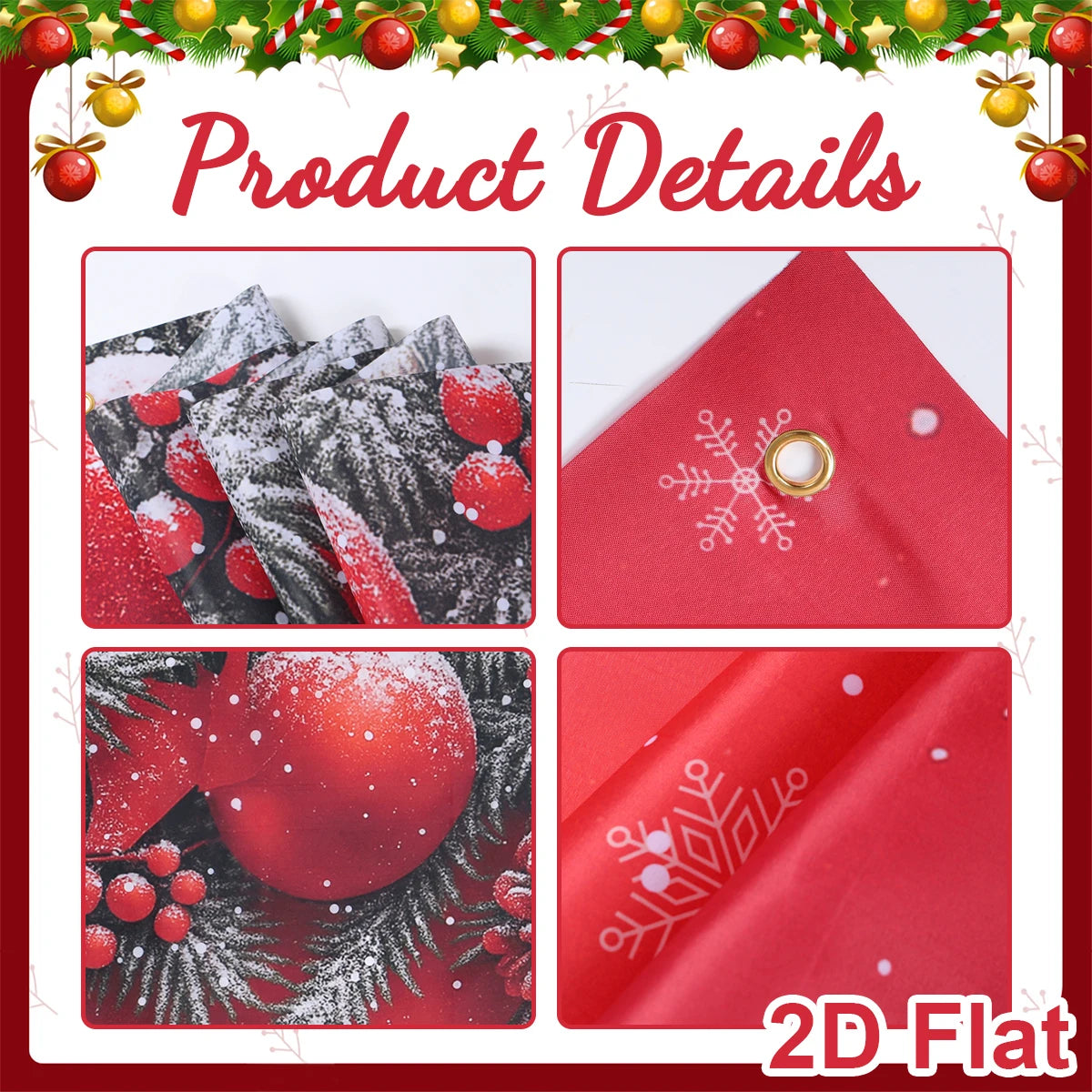 Christmas Tree Backdrop – Merry Christmas Photo Background