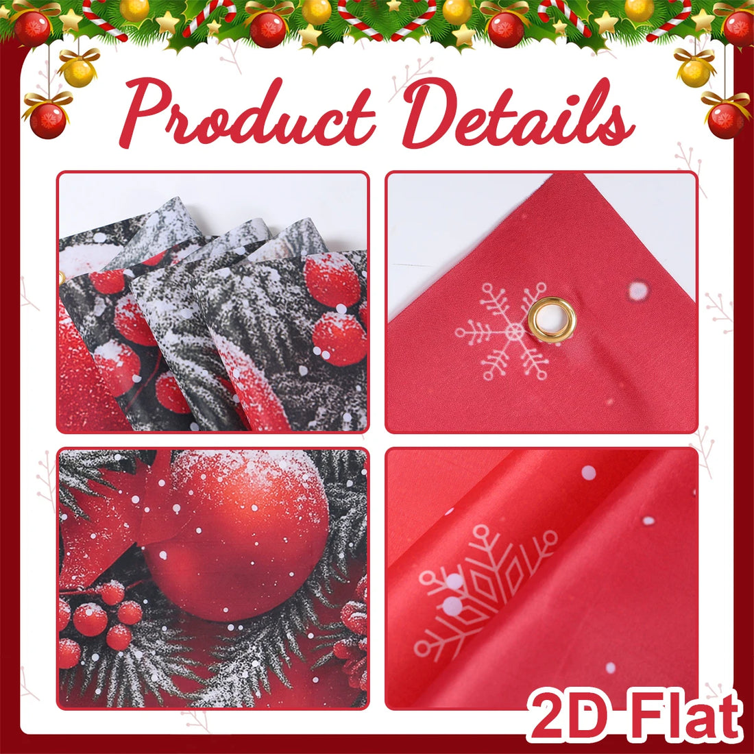 Christmas Tree Backdrop – Merry Christmas Photo Background