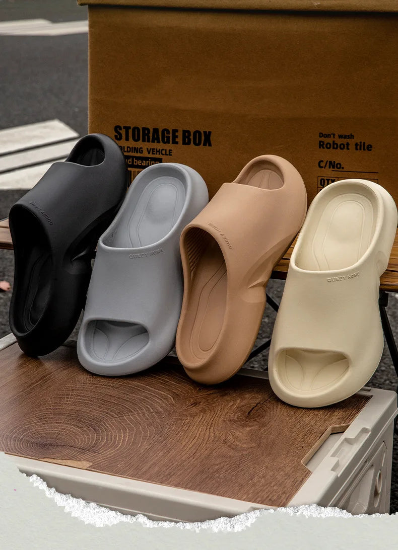 Shevalues Men’s Summer Sandals – Antislip Open-Toe Beach & Casual Slippers