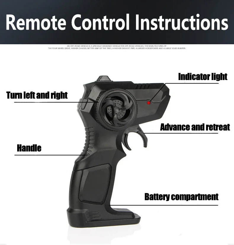 4WD 1:12/16 Scale All Terrain RC Car 20KM/H High Speed Electric Vehicle Remote Control Off-Road Truck LED HeadLight Gifts Adults