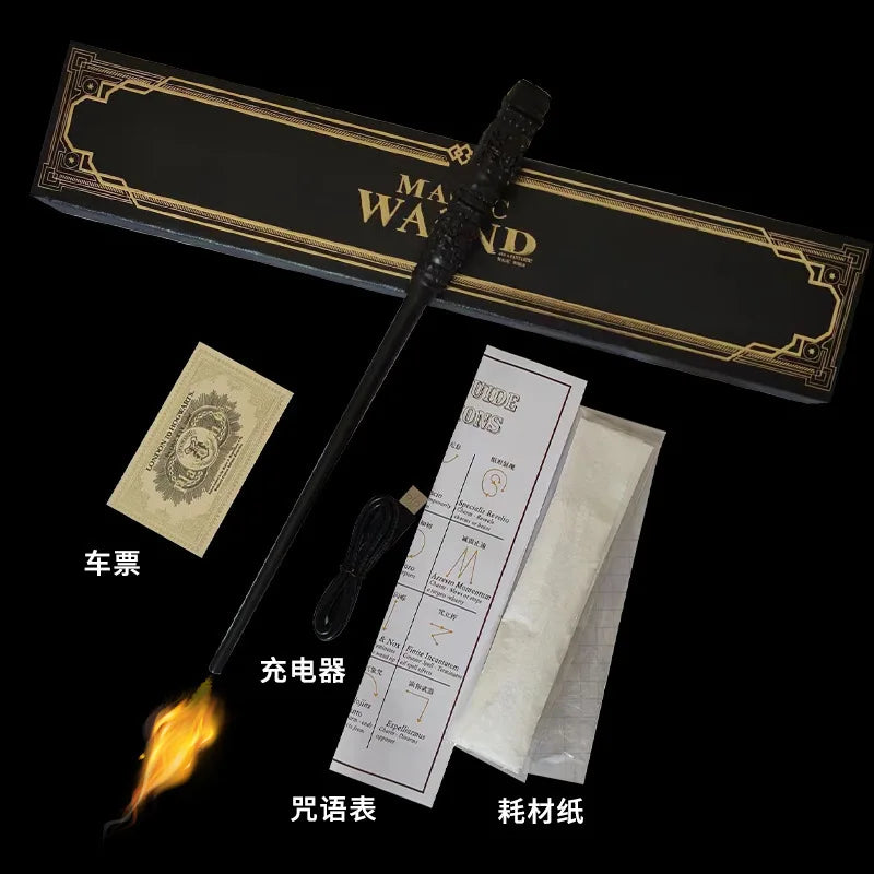 Creative Electronic Flasher Magic Wand Professional Flame Igniter Magician Prop Accessories Magia Games