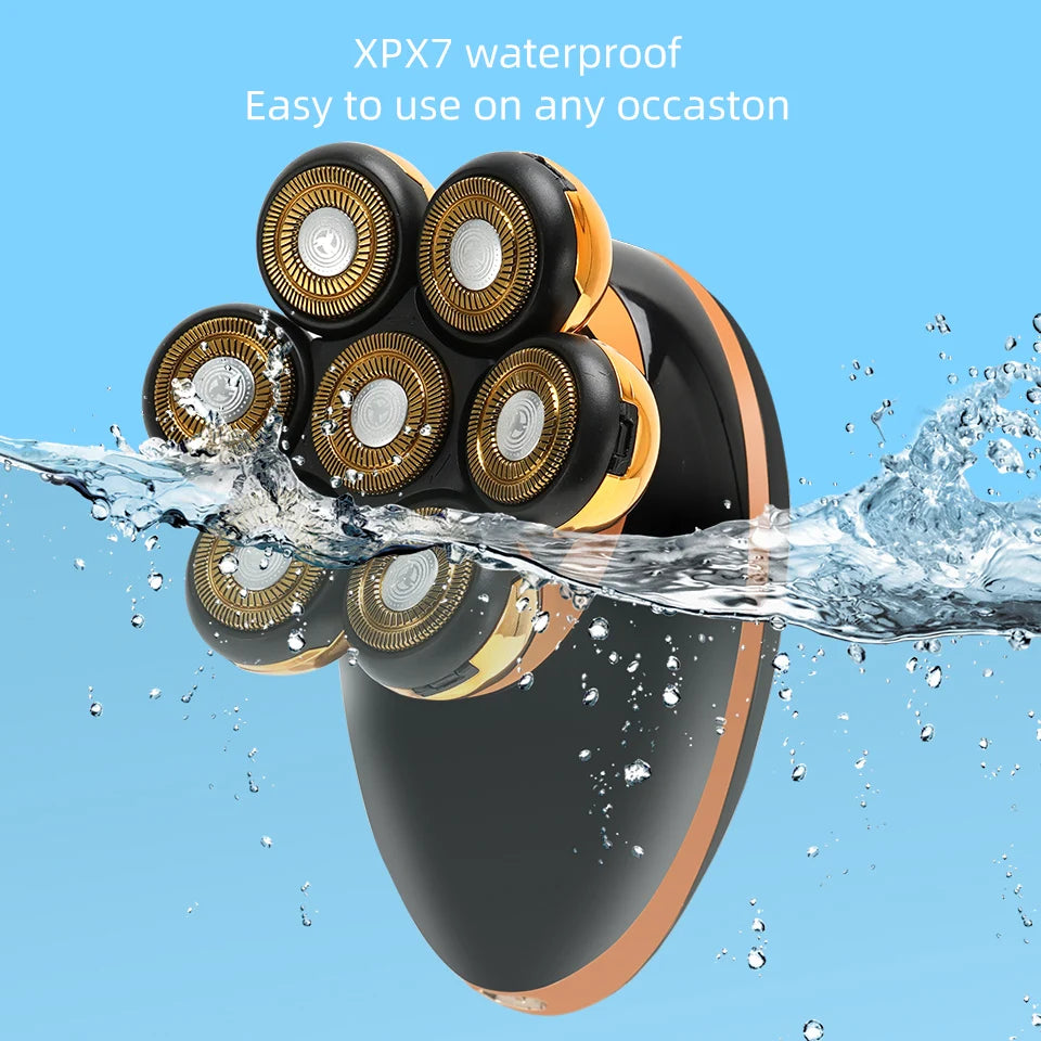 7D Men’s Electric Shaver – Wet & Dry Beard & Hair Trimmer