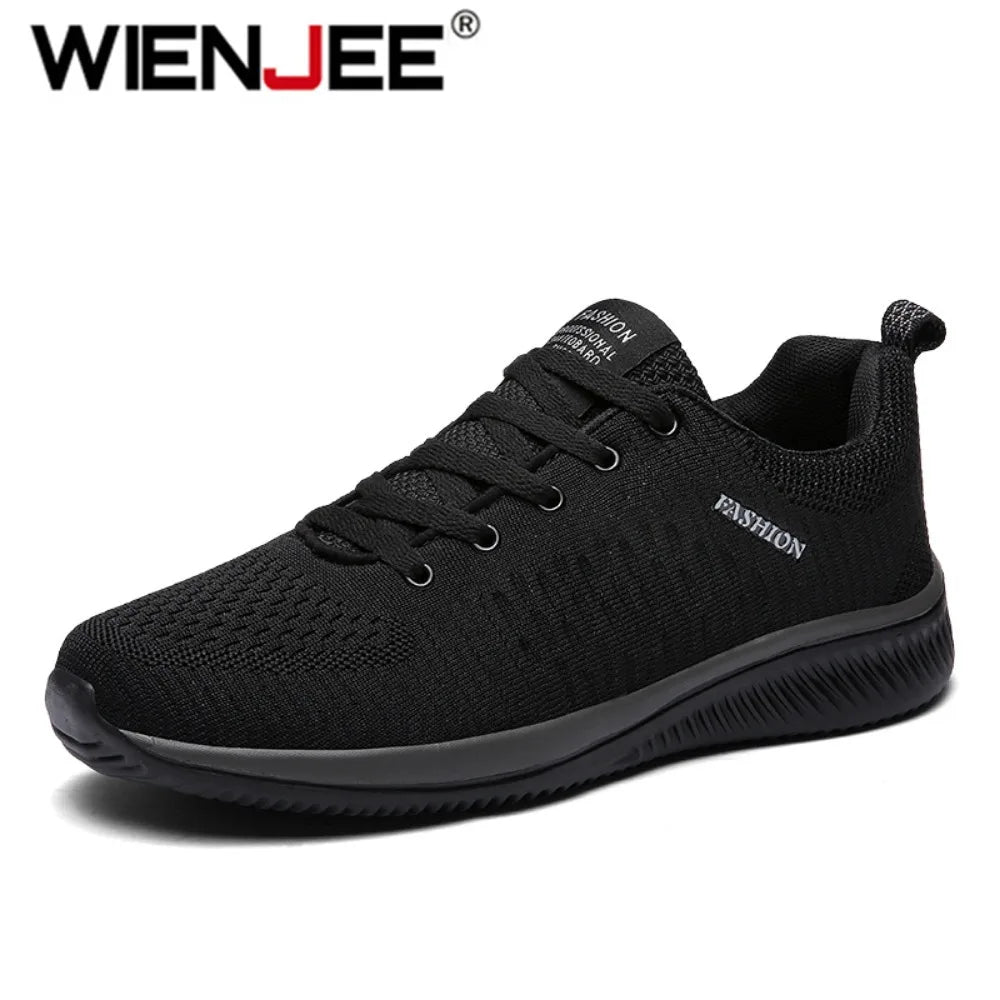 Men Running Walking Knit Shoes Fashion Casual Sneakers Breathable Sport Athletic Men Sneakers Casual Shoes Big Size 36-48