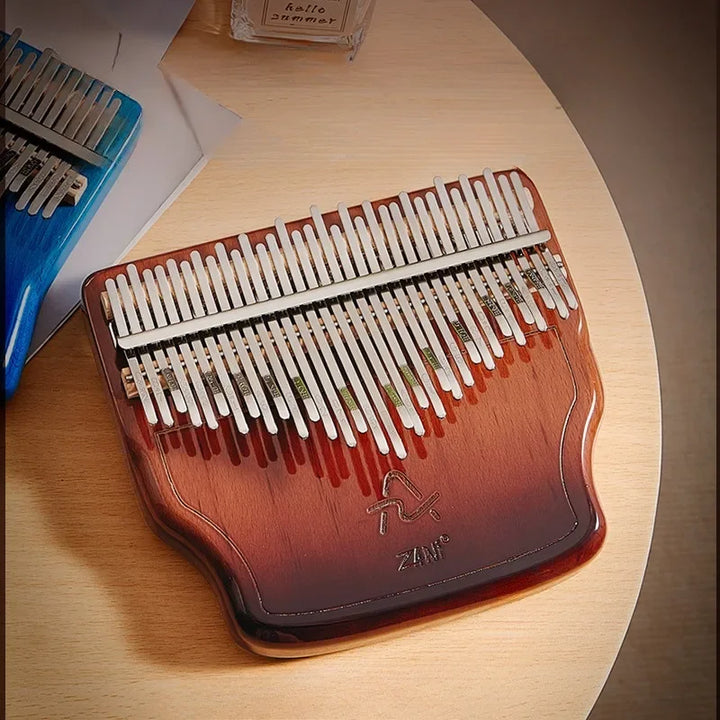 34-Tone Wooden Kalimba – Thumb Piano for Meditation & Healing