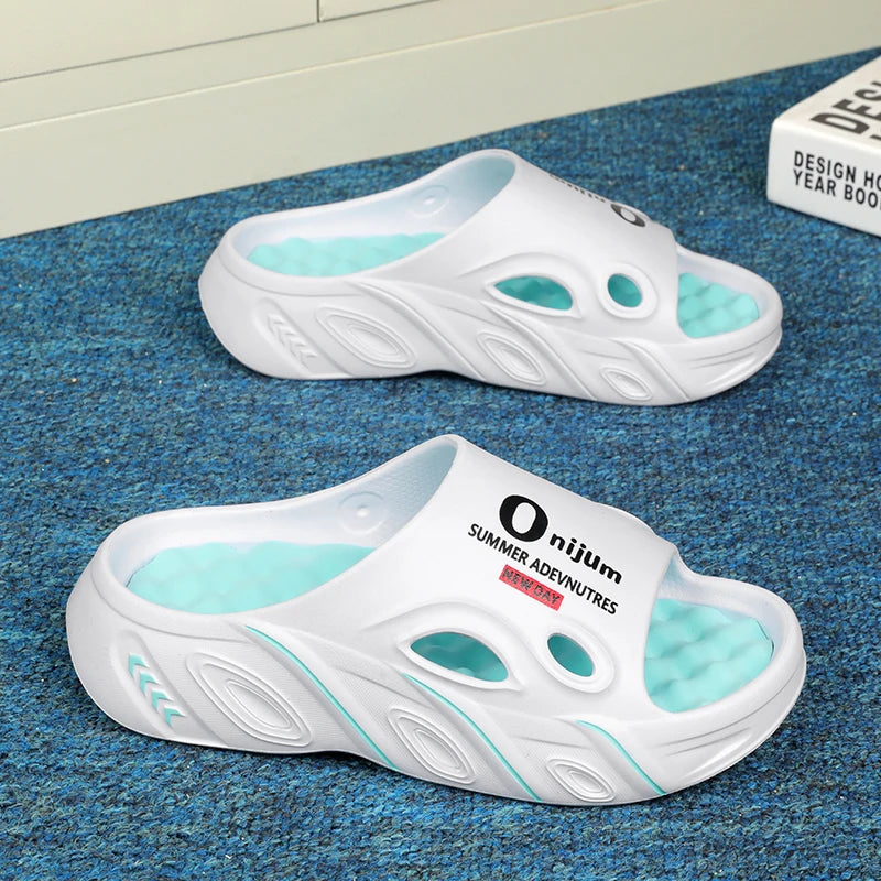 Men Summer Slippers High Quality EVA Sandals Soft Non Slip Platform Soft Slides Outdoor Beach Shoes Unisex Design Slippers