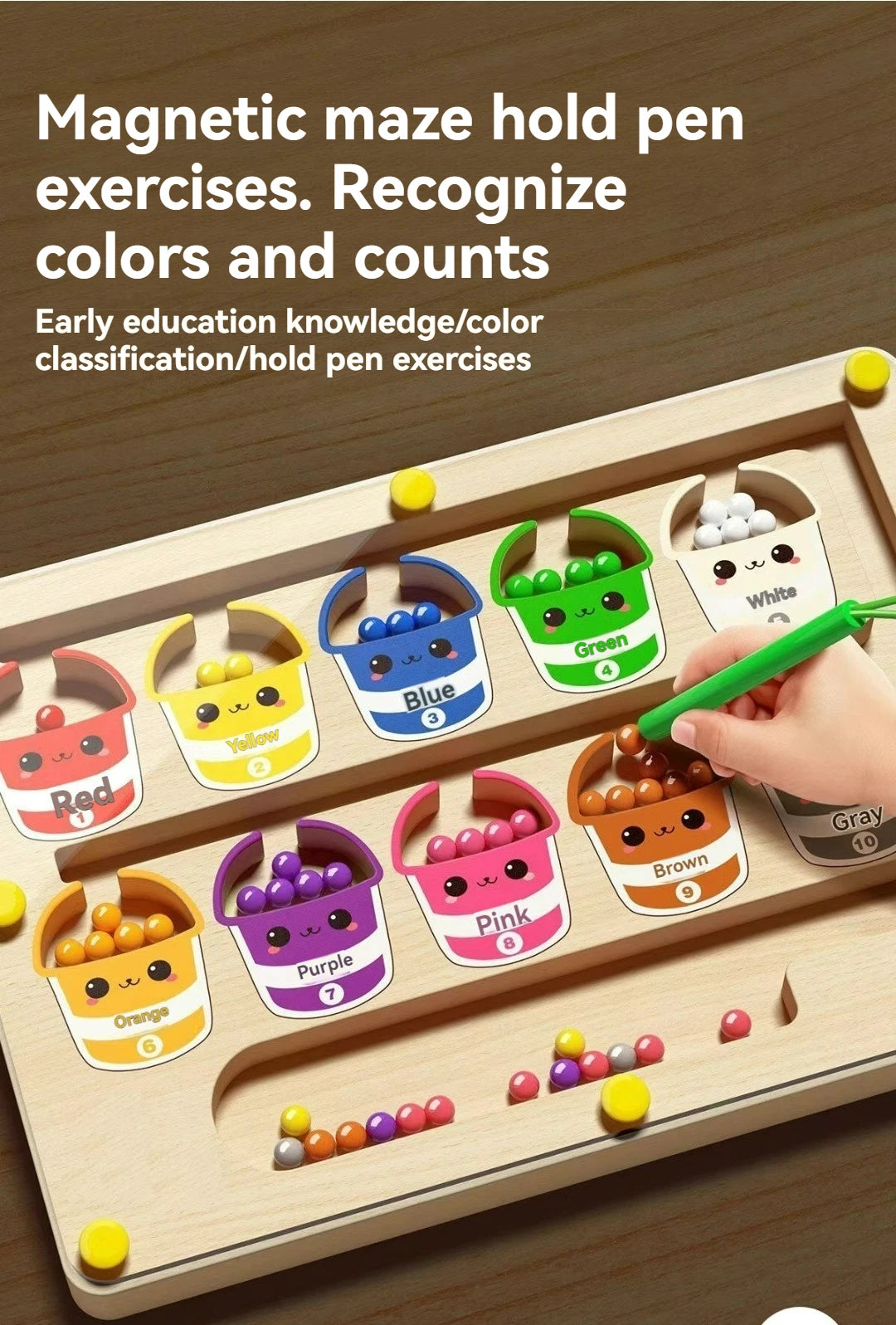 Children’s Magnetic Maze Puzzle – Early Education Toy for Ages 3–4