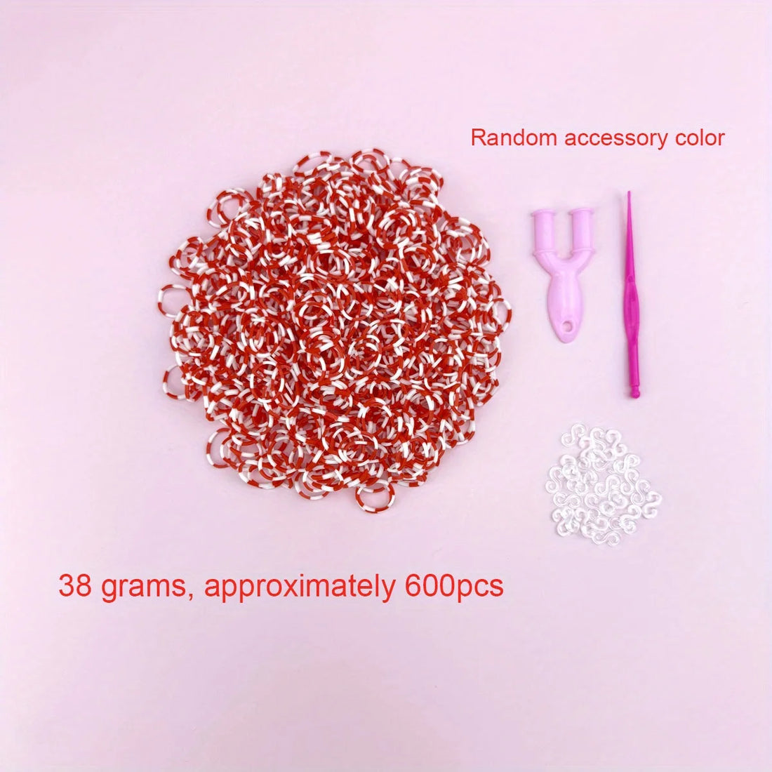 600PCS Loom Bands Bracelet Kit – DIY Jewelry Craft Set for Girls