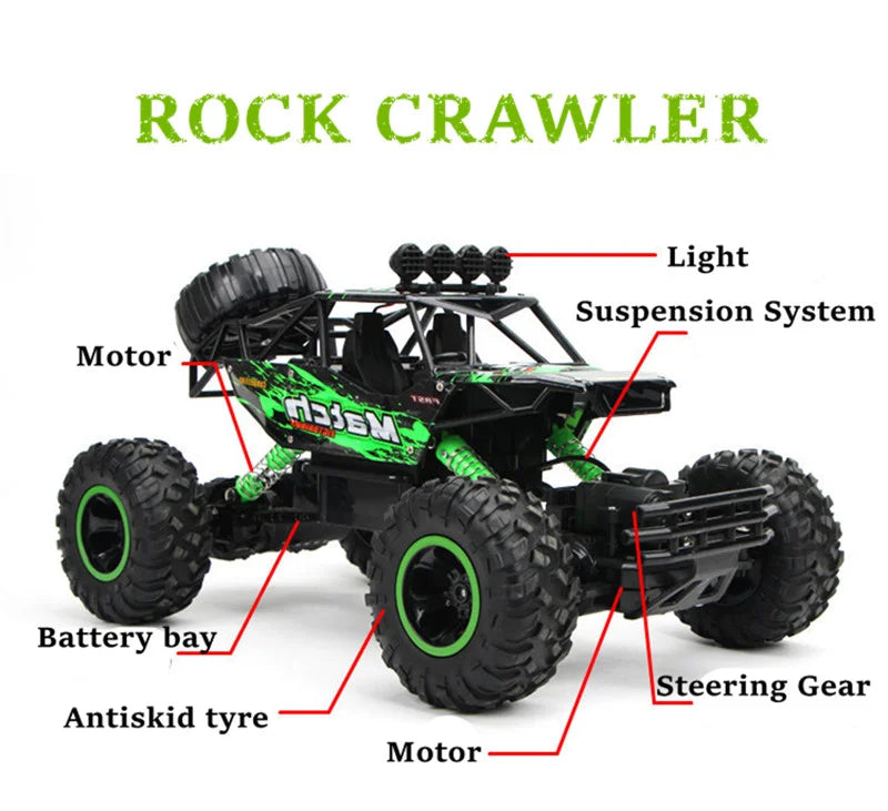 1:12 / 1:16 4WD RC Car 2.4G Radio Control Car Buggy Off-Road Remote Control Cars  Trucks Boys Toys for Children