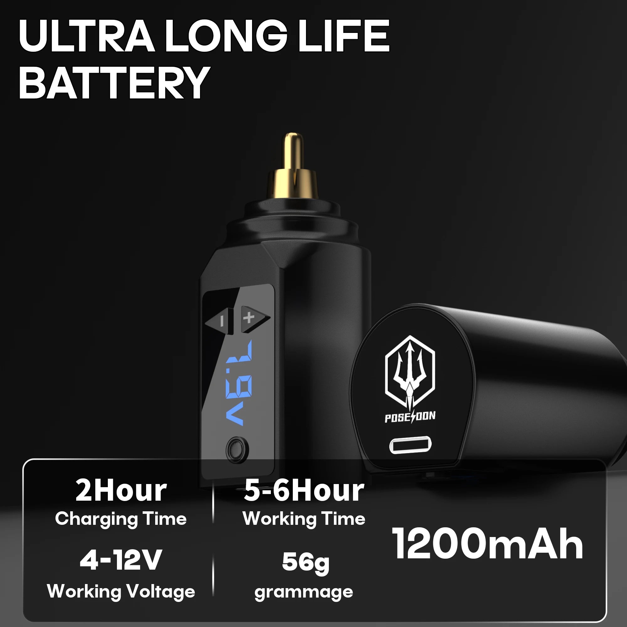 Tattoo Kit POSEIDON Transparent Tattoo Pen Kit For Permanent Makeup Tattoo Machine Kit Wireless Tattoo Power Supply Tattoo Gun