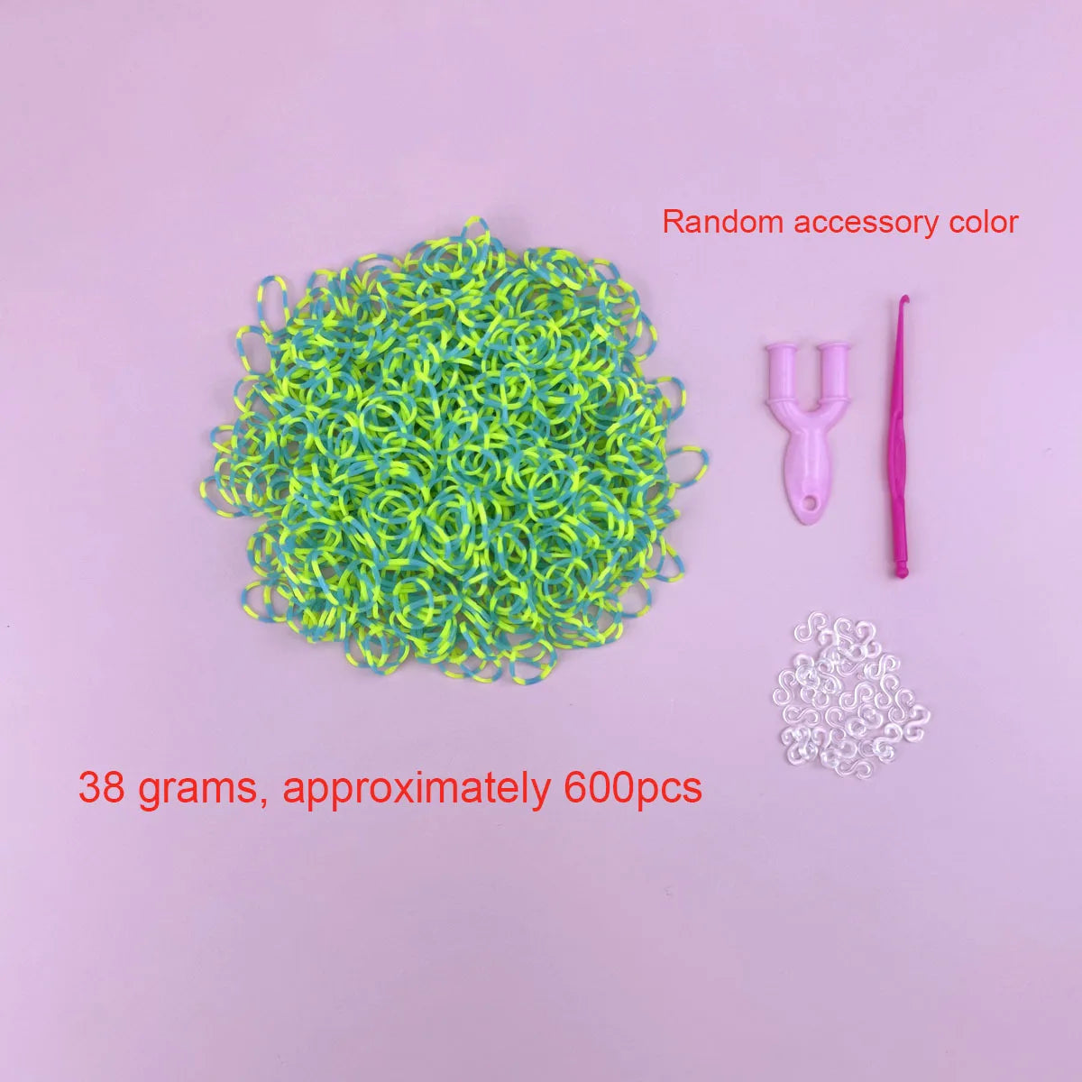 600PCS Loom Bands Bracelet Kit – DIY Jewelry Craft Set for Girls