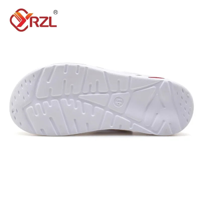 YRZL Mens Slippers Unisex Soft Non-slip Wear-resistant Casual Mens Sandals Comfortable Slip on Beach Shoes Outdoor Slippers Man