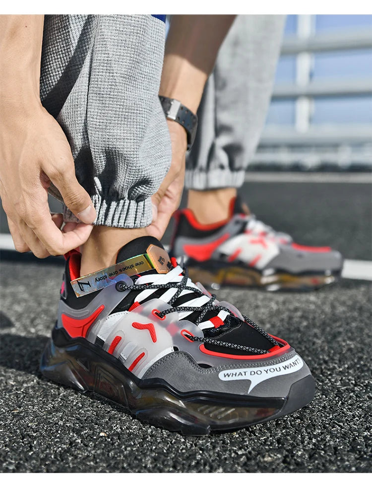 Men's Breathable Casual Sneakers Luxury Trainer Fashion Loafers Running Shoes - Comfortable Race Shoes for Male