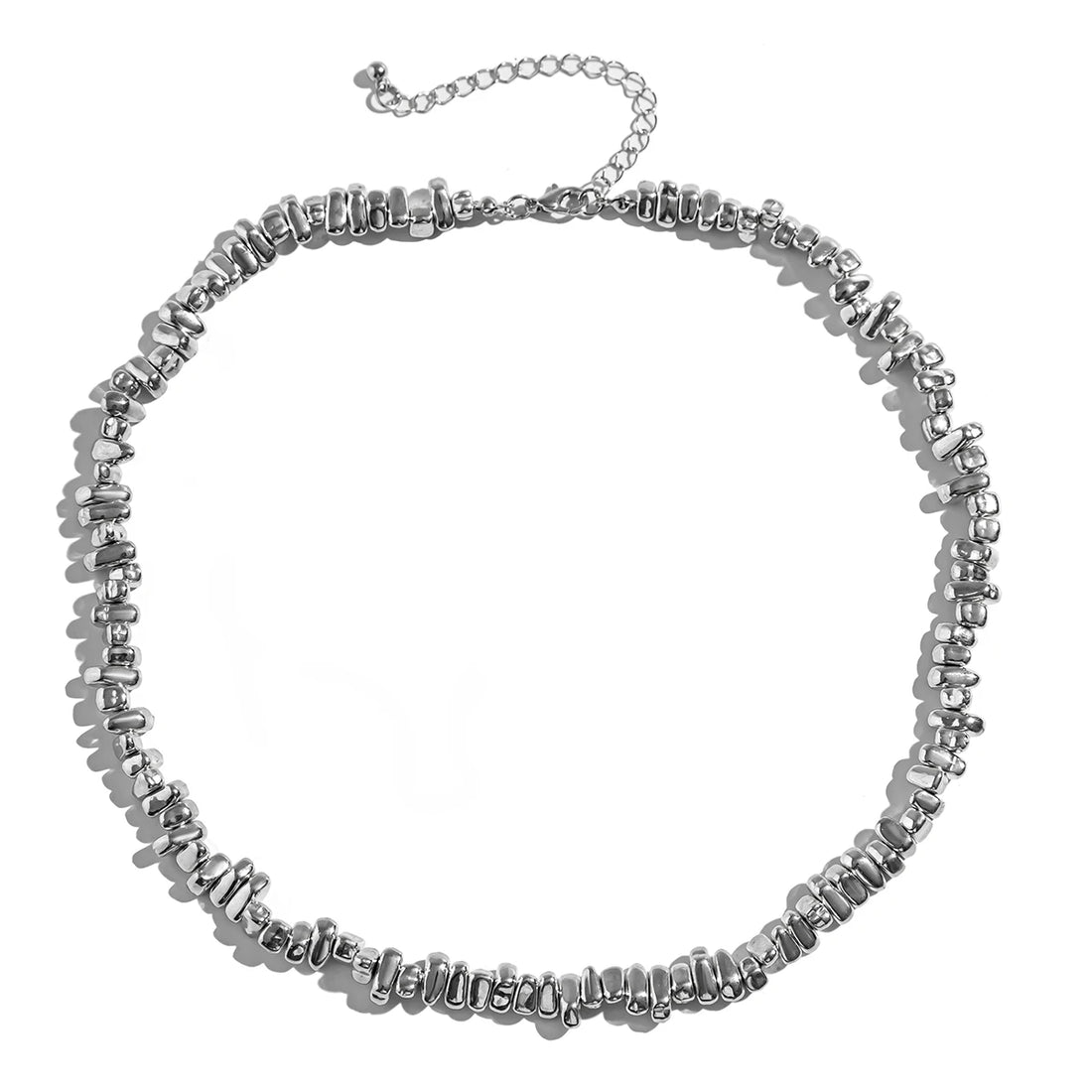 Ingemark 2PC Irregular CCB Bead Chain – Goth Cross Pendant Choker