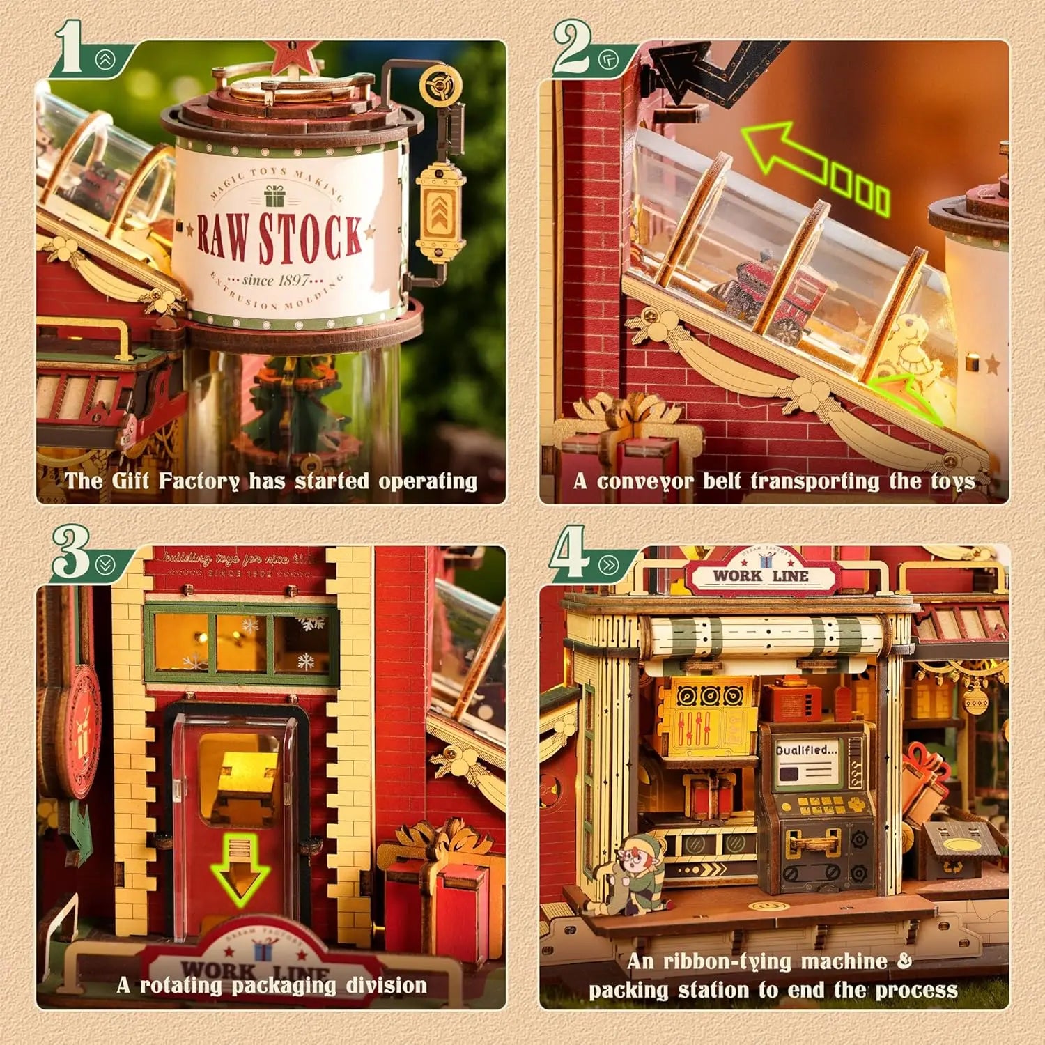 Robotime ROKR Wooden Music Box – 3D Puzzle Model Kit