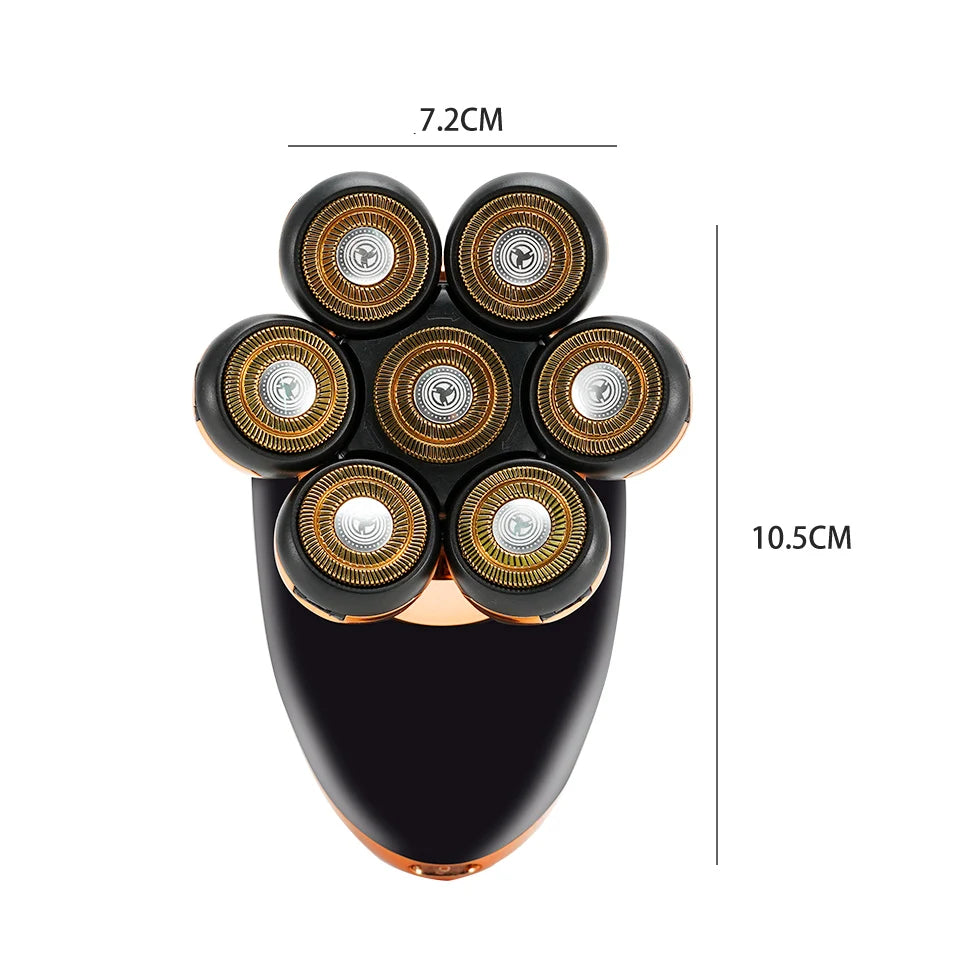 7D Men’s Electric Shaver – Wet & Dry Beard & Hair Trimmer