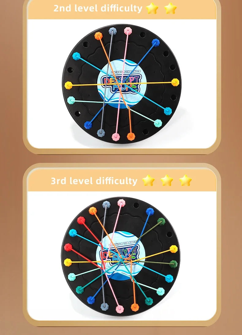 Children’s Rope Puzzle Game – Family Logic & Strategy Toy