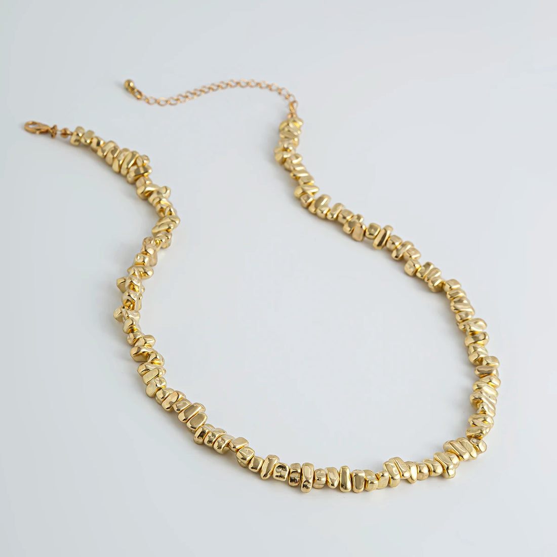 Ingemark 2PC Irregular CCB Bead Chain – Goth Cross Pendant Choker