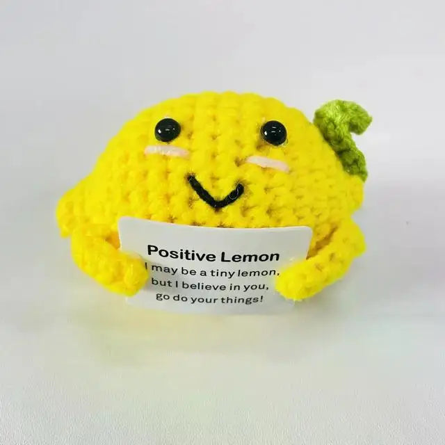 Positive Energy Potato Hug Plush – Mini Handmade Wool Doll