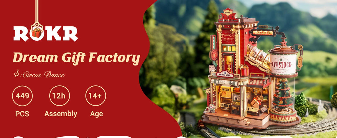 Robotime ROKR Wooden Music Box – 3D Puzzle Model Kit