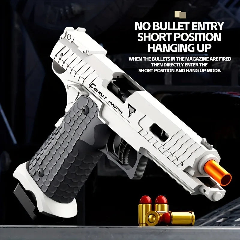 TTI 2011 Pistol Shell Throwing Continuous Firing Blowback Soft Bullet Gun Empty Hanging Birthday Gift