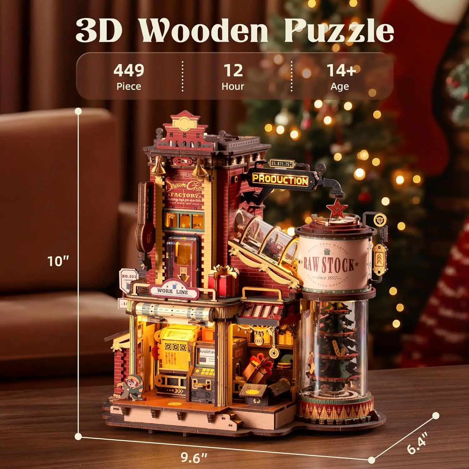 Robotime ROKR Wooden Music Box – 3D Puzzle Model Kit