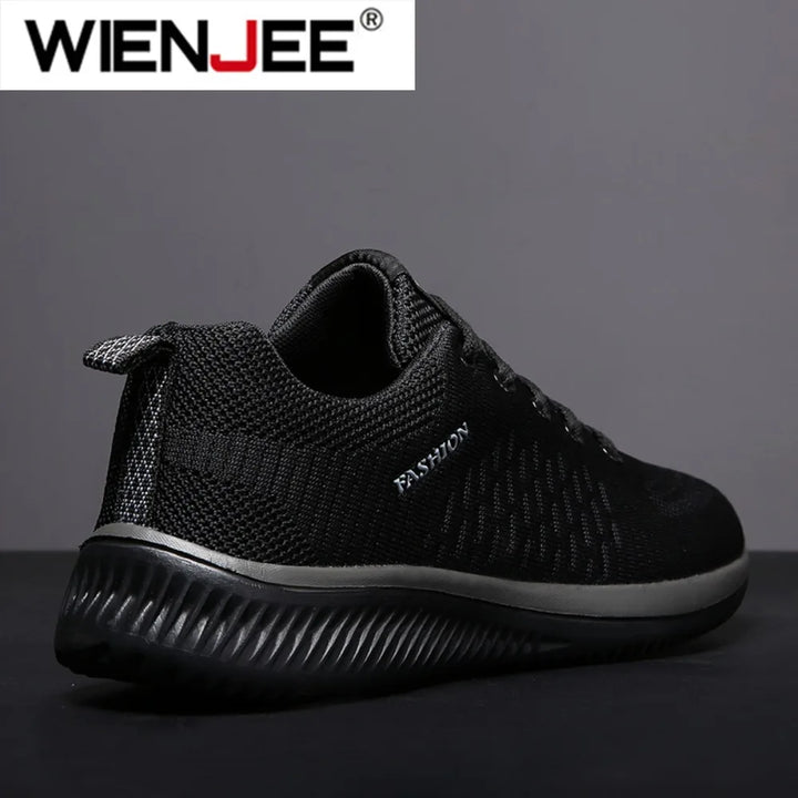 Men Running Walking Knit Shoes Fashion Casual Sneakers Breathable Sport Athletic Men Sneakers Casual Shoes Big Size 36-48