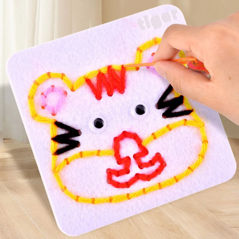 Montessori Lacing Toys – Animal Sewing Kit for Toddlers & Kids