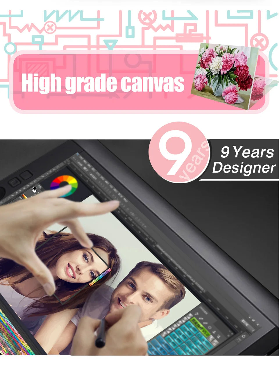 HUACAN Paint By Numbers – Tree of Life Canvas Kit for Adults