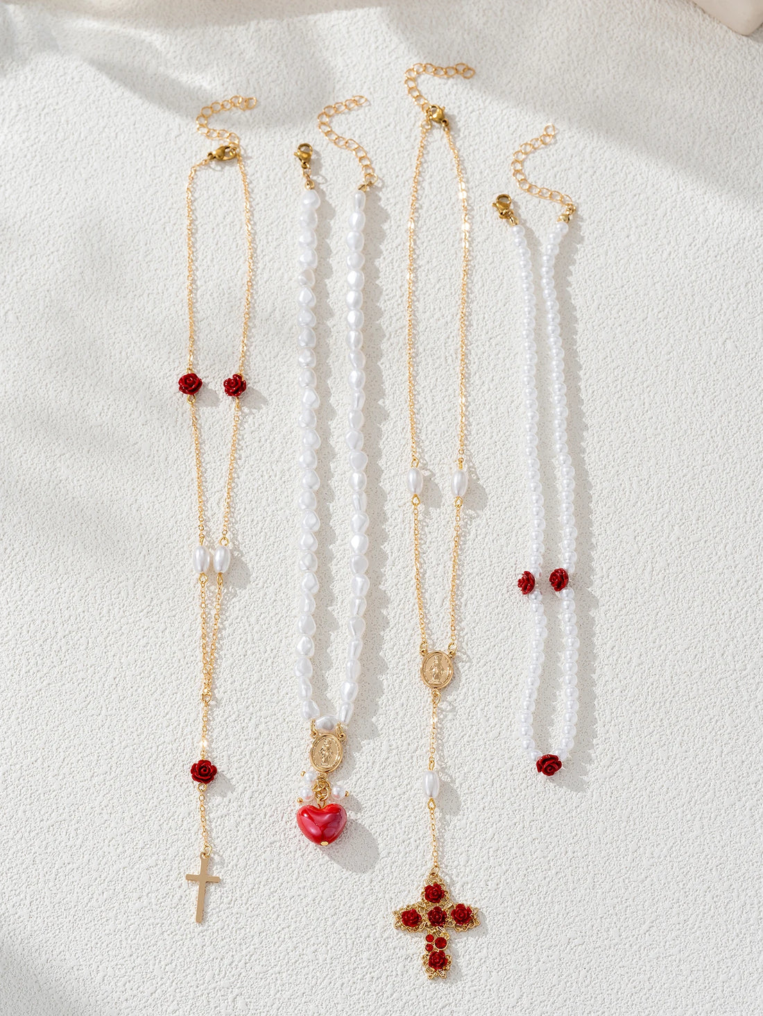 Bohemian Sea Star Pendant Necklace Set – 5PCS Women’s Layered Jewelry