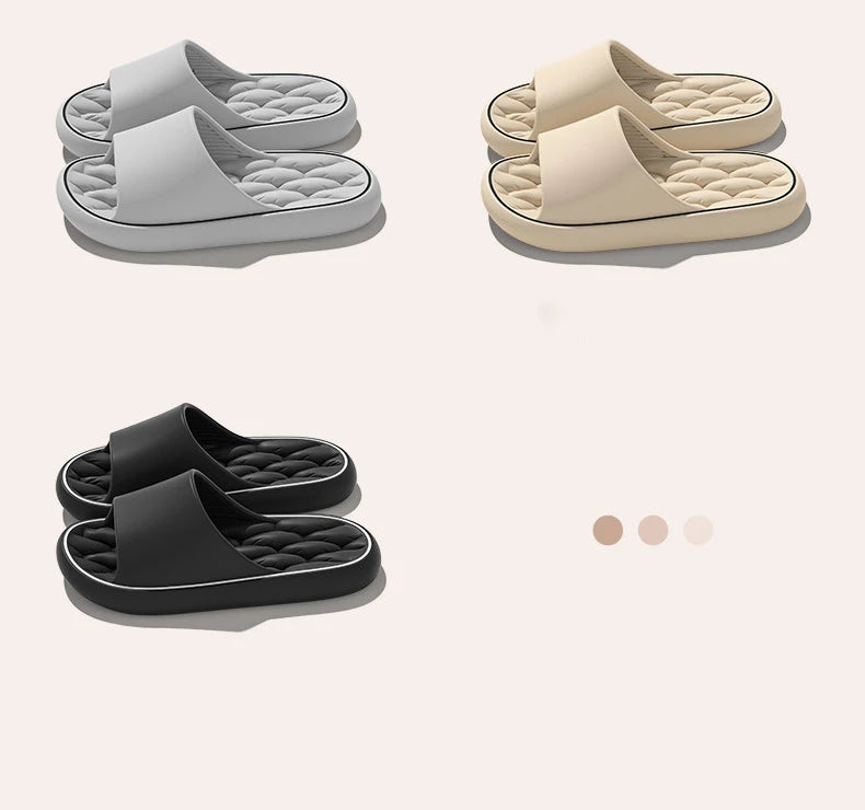 Super Light Soft Slippers Simple Fashion Slides EVA Elastic Shoes Colorful Sneakers In Door Bathroom Flip Flops