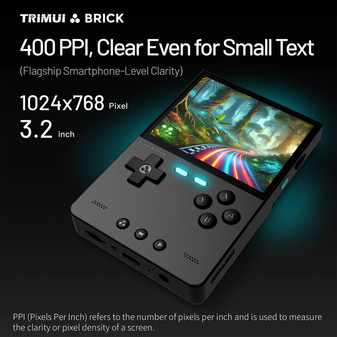 Trimui Brick Retro Handheld Console – 3.2" IPS, 1TB Expandable