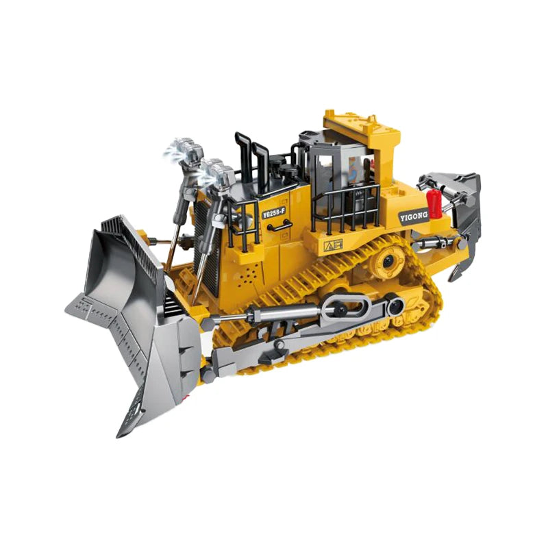 ZWN 2.4G Remote Control Excavator Dump Truck RC Model Car Toy Professional Alloy Plastic Simulation Construction Vehicle for Kid