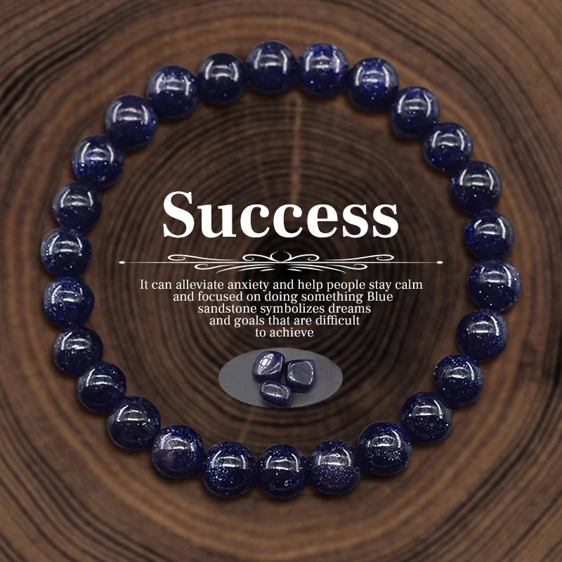 Natural Stone Bracelet – Amethyst, Quartz, Agate & Tiger Eye