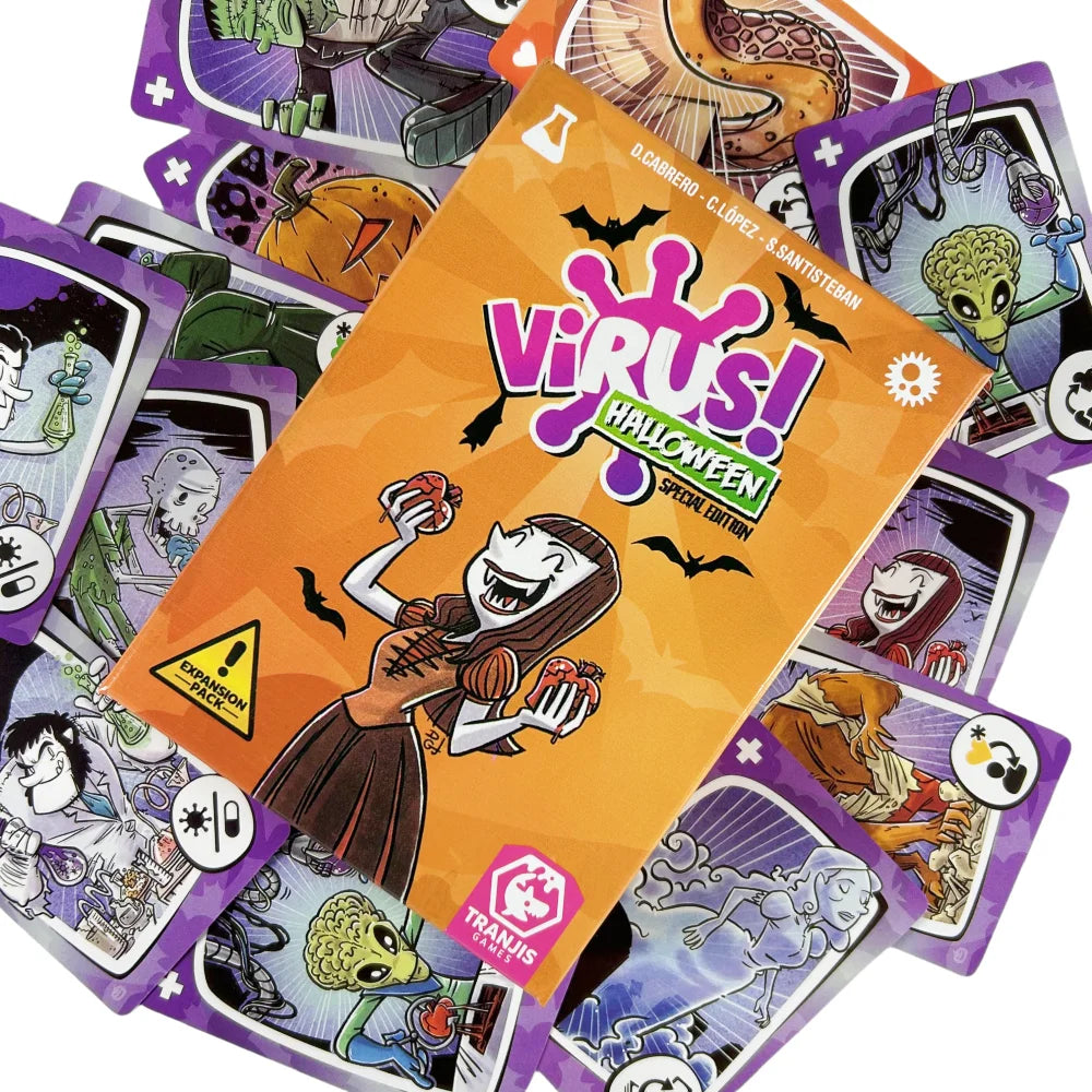 Virus! 1 2 3 Board Game – Bilingual Spanish/English Card Game