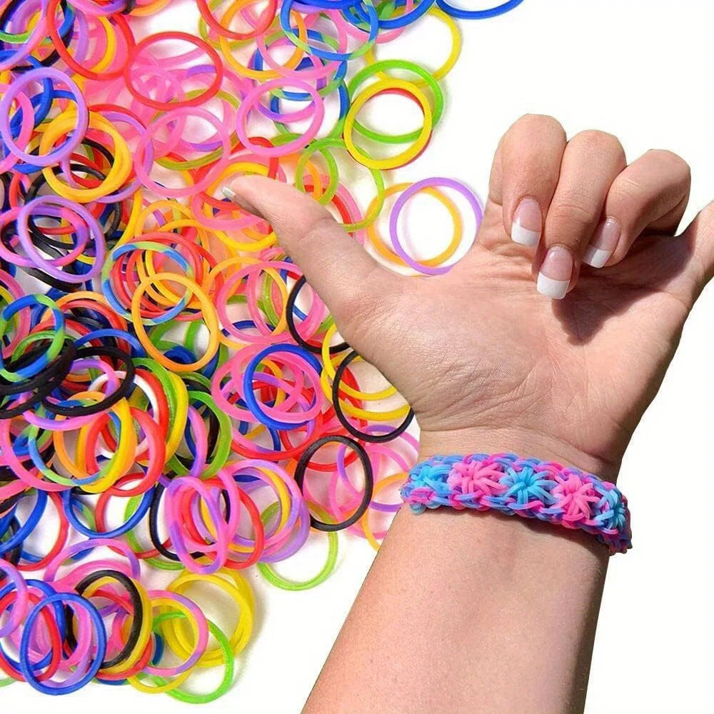600PCS Loom Bands Bracelet Kit – DIY Jewelry Craft Set for Girls