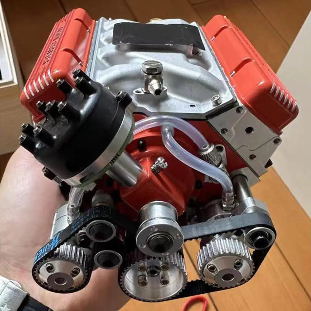 Home Decor V8 Engine Model Gasoline Gasoline Small-Block Engine Model Kits Model Engine Figurine Sculpture Craft For Desk Booksh
