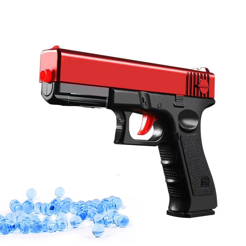 Manual G17 Gel Toy Gun With Laser Soft Bullet Airsoft Pistol Outdoor Sports CS Game Weapon for Children Gift