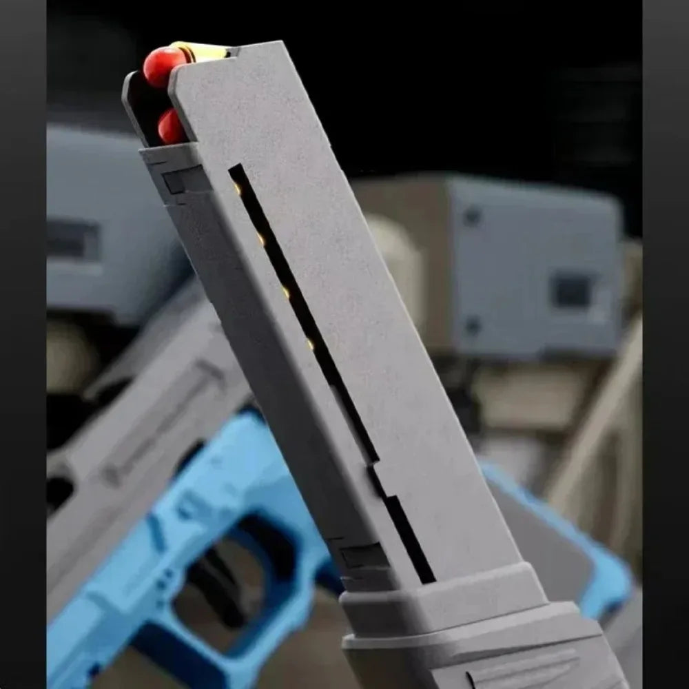 2011/M92 Tactical Shell Ejceting Toy Gun Continuous Firing EVA Soft Bullet Outdoor CS Shooting Pistol Children's Birthday Gift
