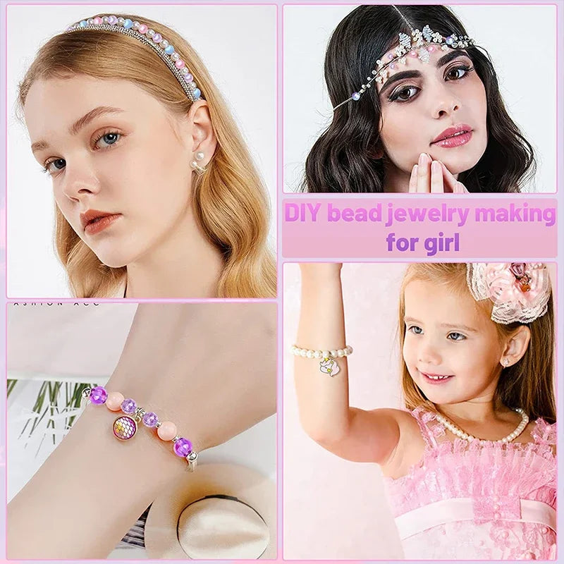 Gradient Pearl Bead Kit – Rainbow DIY Jewelry Making Set