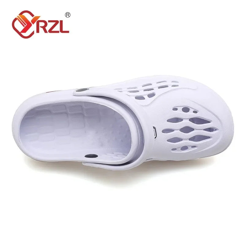 YRZL Mens Slippers Unisex Soft Non-slip Wear-resistant Casual Mens Sandals Comfortable Slip on Beach Shoes Outdoor Slippers Man