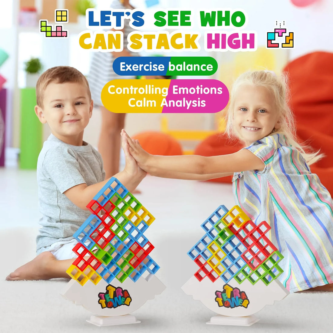 Tetra Tower Balance Game – Fun Stacking Puzzle for Kids & Adults