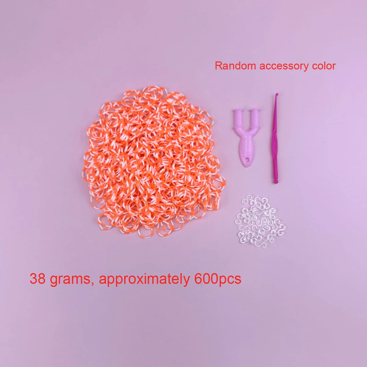 600PCS Loom Bands Bracelet Kit – DIY Jewelry Craft Set for Girls