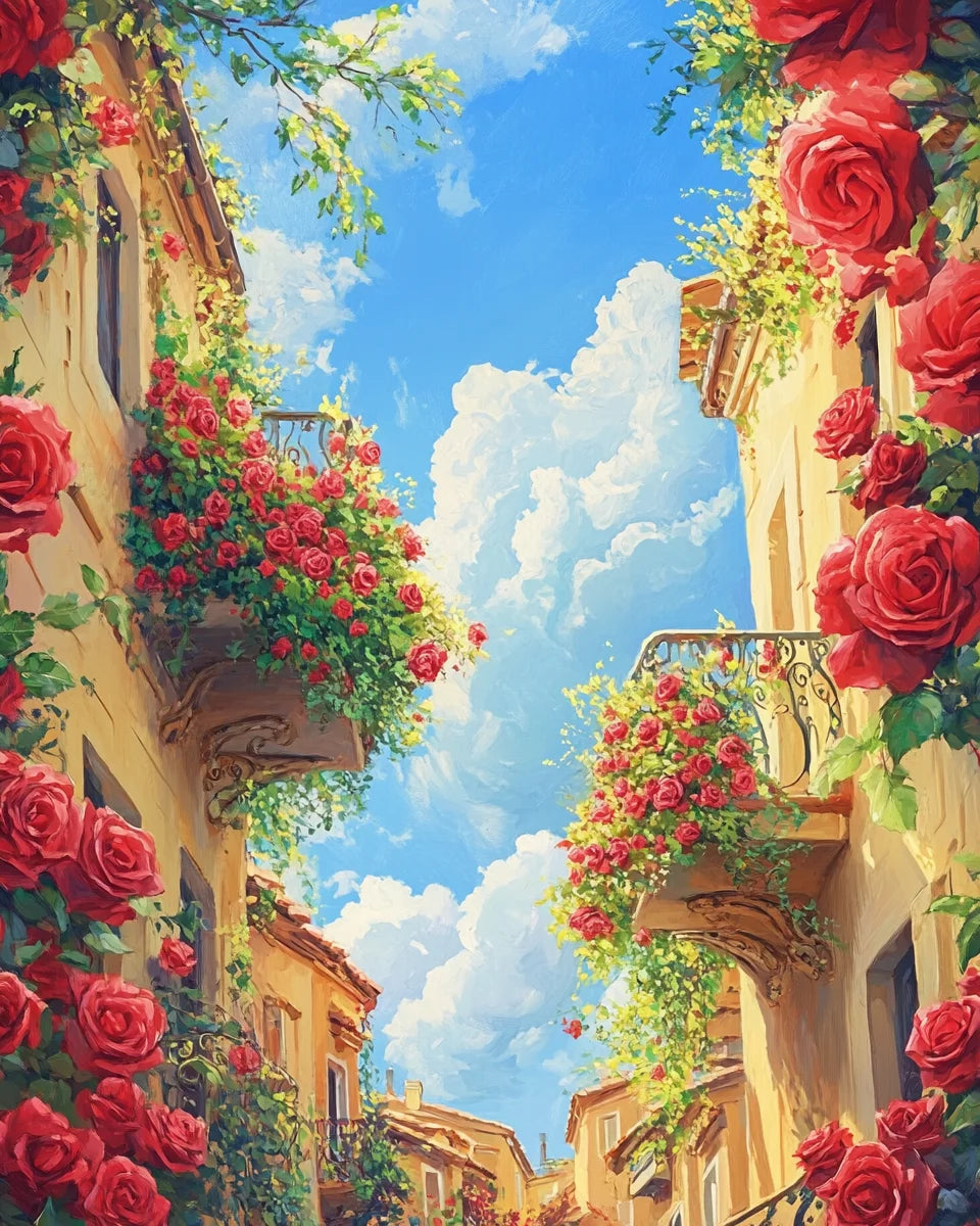 GATYZTORY Paint By Numbers – Flower Scenery Oil Painting Kit