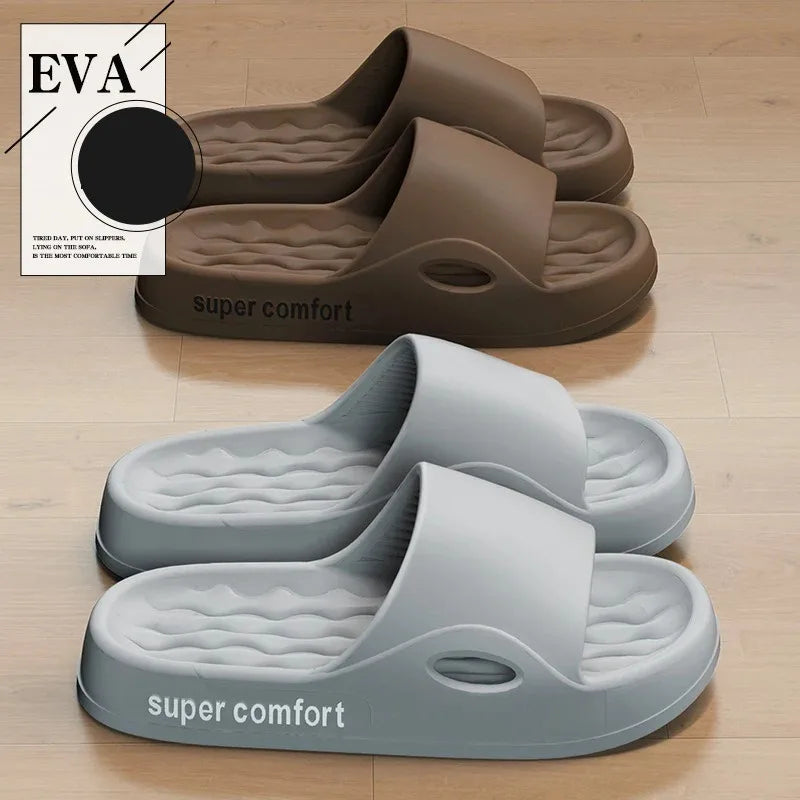 High Quality Men's Ligtweight EVA Indoor Home Sandals Slippers Shoes Men Slippers Outdoor Students Women Comfortable Slides