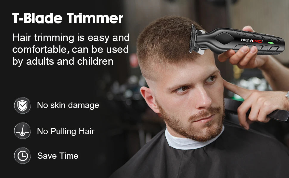 hiena Finish Machine Electric Professional Electric Hair Clippers Beard Clipper Rechargeable Men's Shaver Hair Trimmer Kit