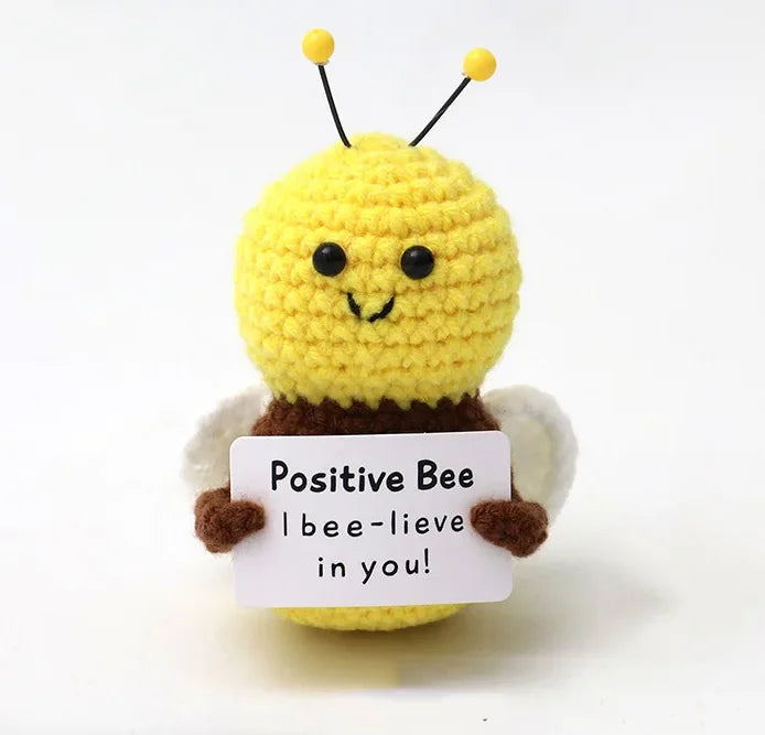 Positive Energy Potato Hug Plush – Mini Handmade Wool Doll