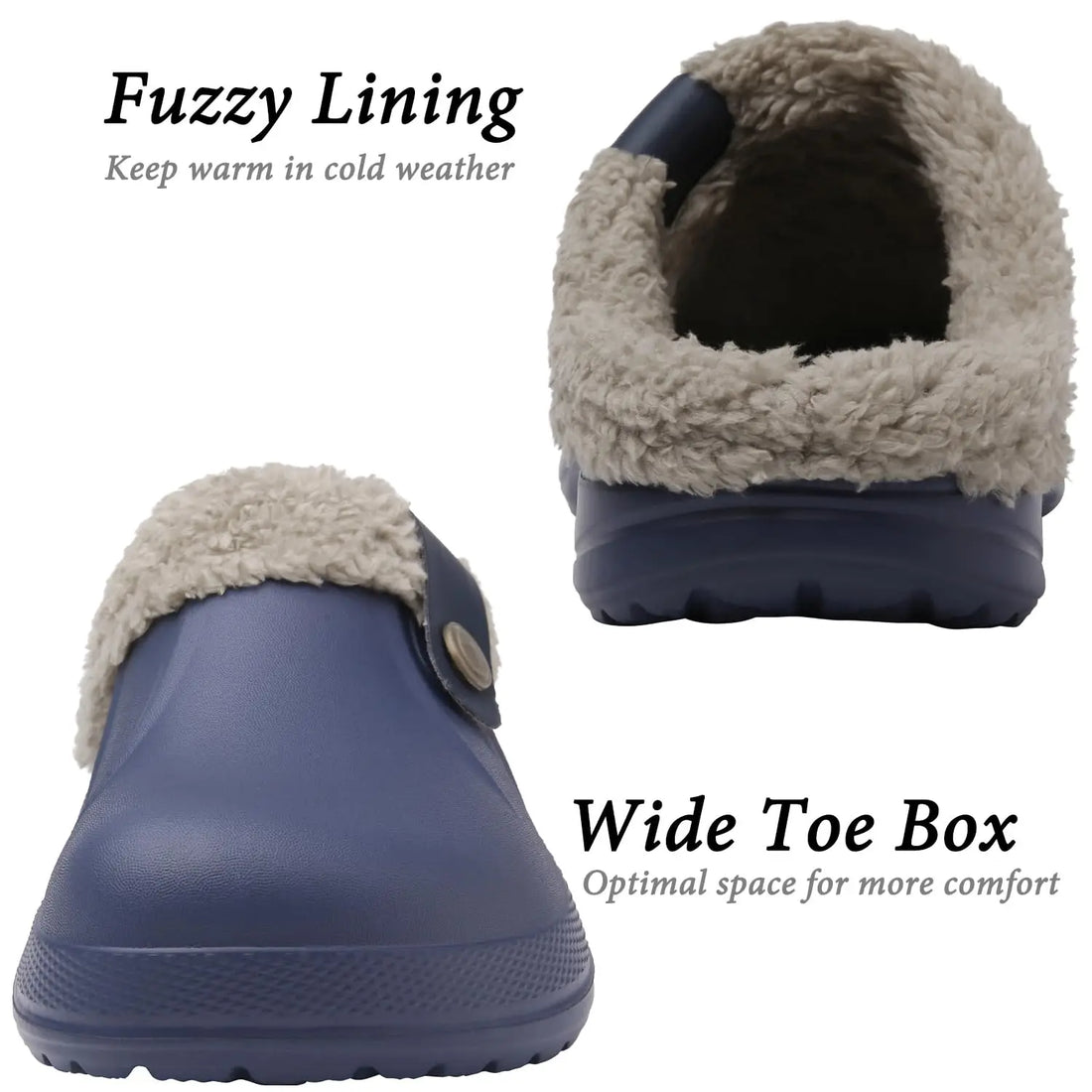 Asgard Winter Fur Furry Slippers For Men Outdoor Fashion Waterproof Plush Cotton Slippers Indoor Warm Cozy Non-slip Home Shoes